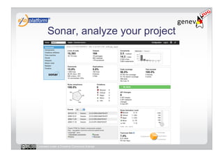 Sonar, analyze your project




Licensed under a Creative Commons license
 