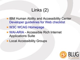 Following these guidelines will also often make your Web content more usable to users in general. 