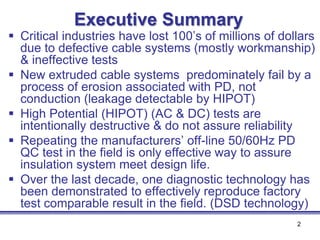 Assuring Reliability of Critical Power Cable Systems | PDF