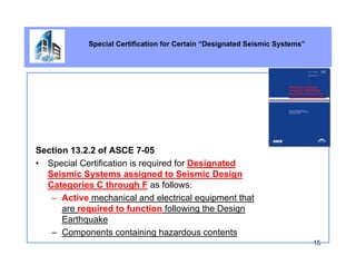 Special Seismic Certification OSHPD | PDF