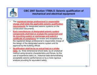 Special Seismic Certification OSHPD | PDF
