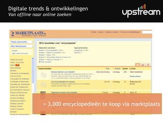 Digitale trends & ontwikkelingen Van offline naar online zoeken > 3,000 encyclopedieën te koop via marktplaats 