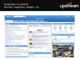 Consumer in control Netvibes, Pageflakes, Widgets, etc. 
