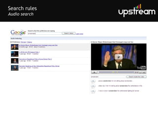 Search rules Audio search 