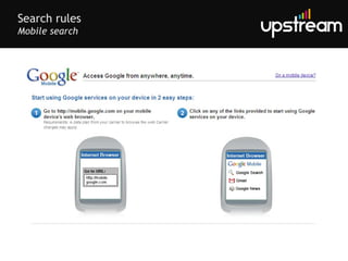 Search rules Mobile search 