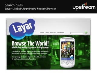 Search rules Layar: Mobile Augmented Reality Browser 