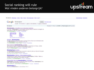 Social ranking will rule Wat vinden anderen belangrijk? 