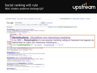 Social ranking will rule Wat vinden anderen belangrijk? 