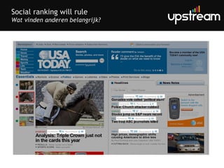 Social ranking will rule Wat vinden anderen belangrijk? 