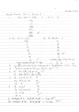 My Math's Need-improvement Work