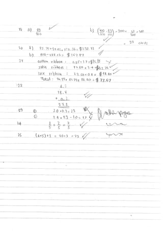 My Math's Need-improvement Work