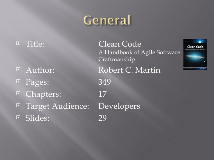 Clean Code Summary