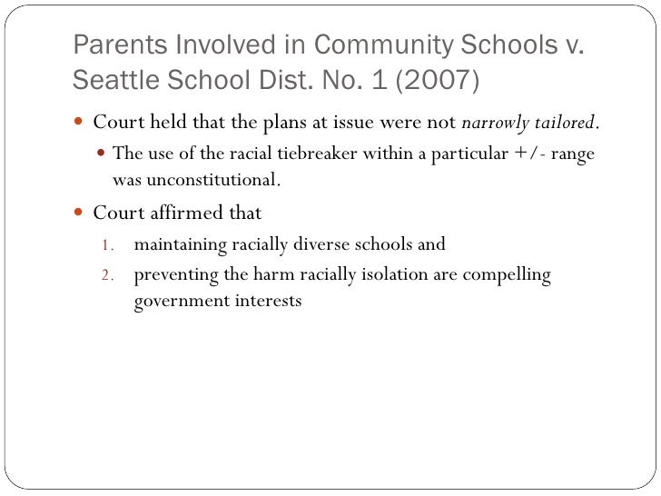 Parents Involved in Community Schools v. Seattle School Dist. No. 1
