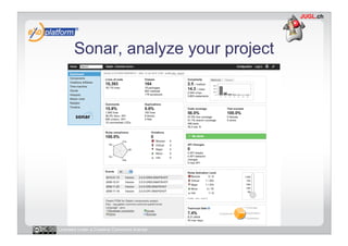 Sonar, analyze your project




Licensed under a Creative Commons license
 