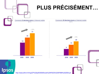 PLUS PRÉCISÉMENT… http://www.afmm.fr/img/CP%20pdf/2009/Etude%20IPSOS%20AFMM%202009.pdf 