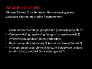 Gebiedscategorieën op de helling