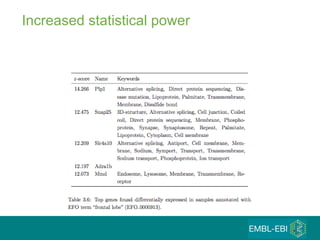 Increased statistical power 