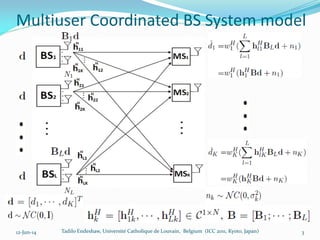 Sum Rate Optimization for Coordinated Multi-antenna Base Station ...