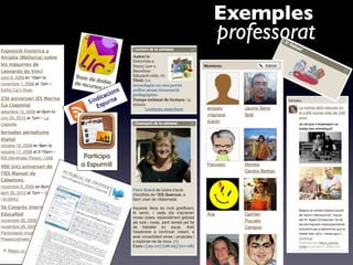 Exemples
professorat
 