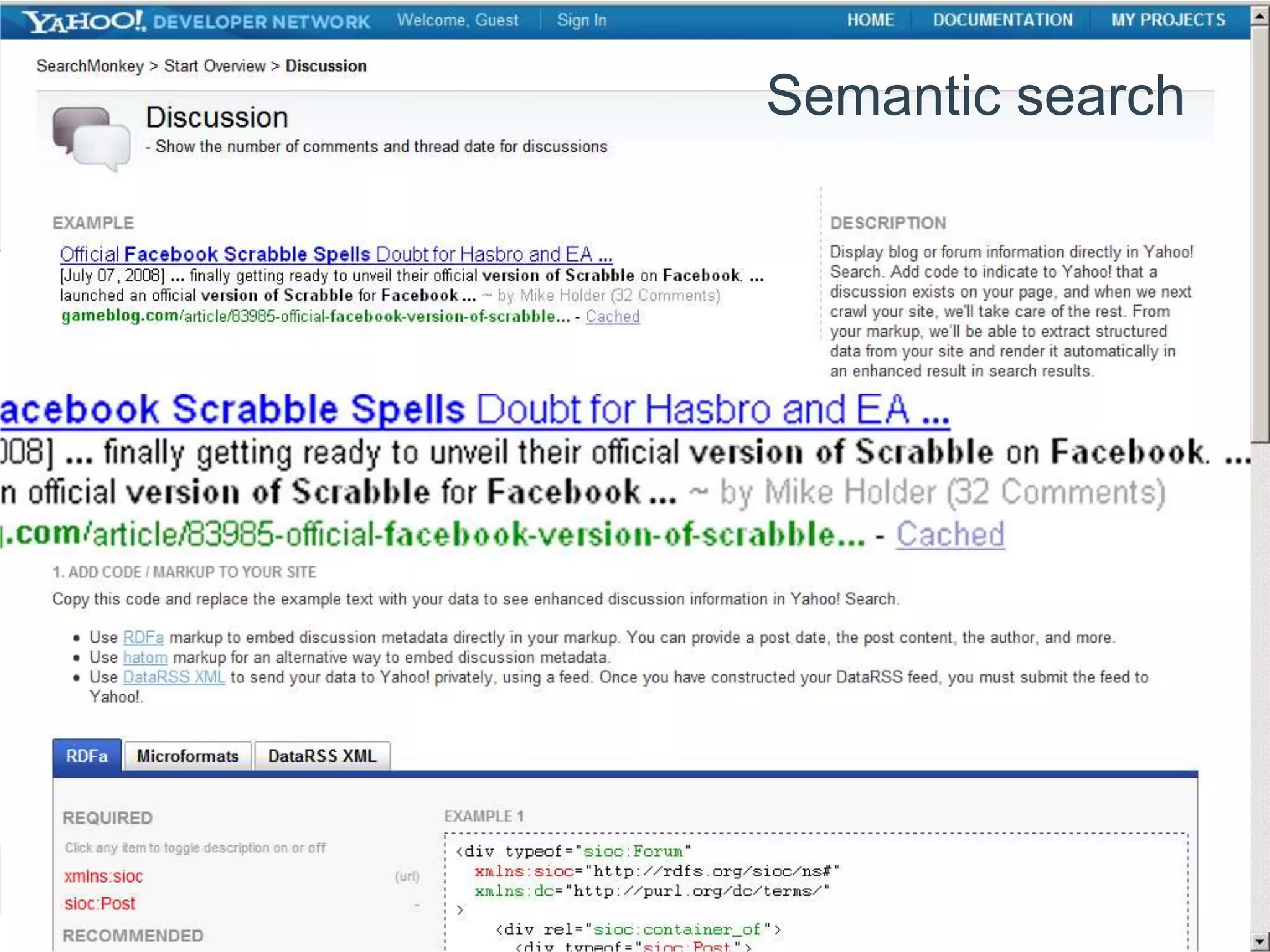 Semantic search