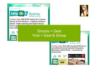 Shocks = Deal
Viral = Deal & Group
 