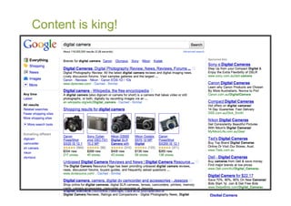 Content is king!
 