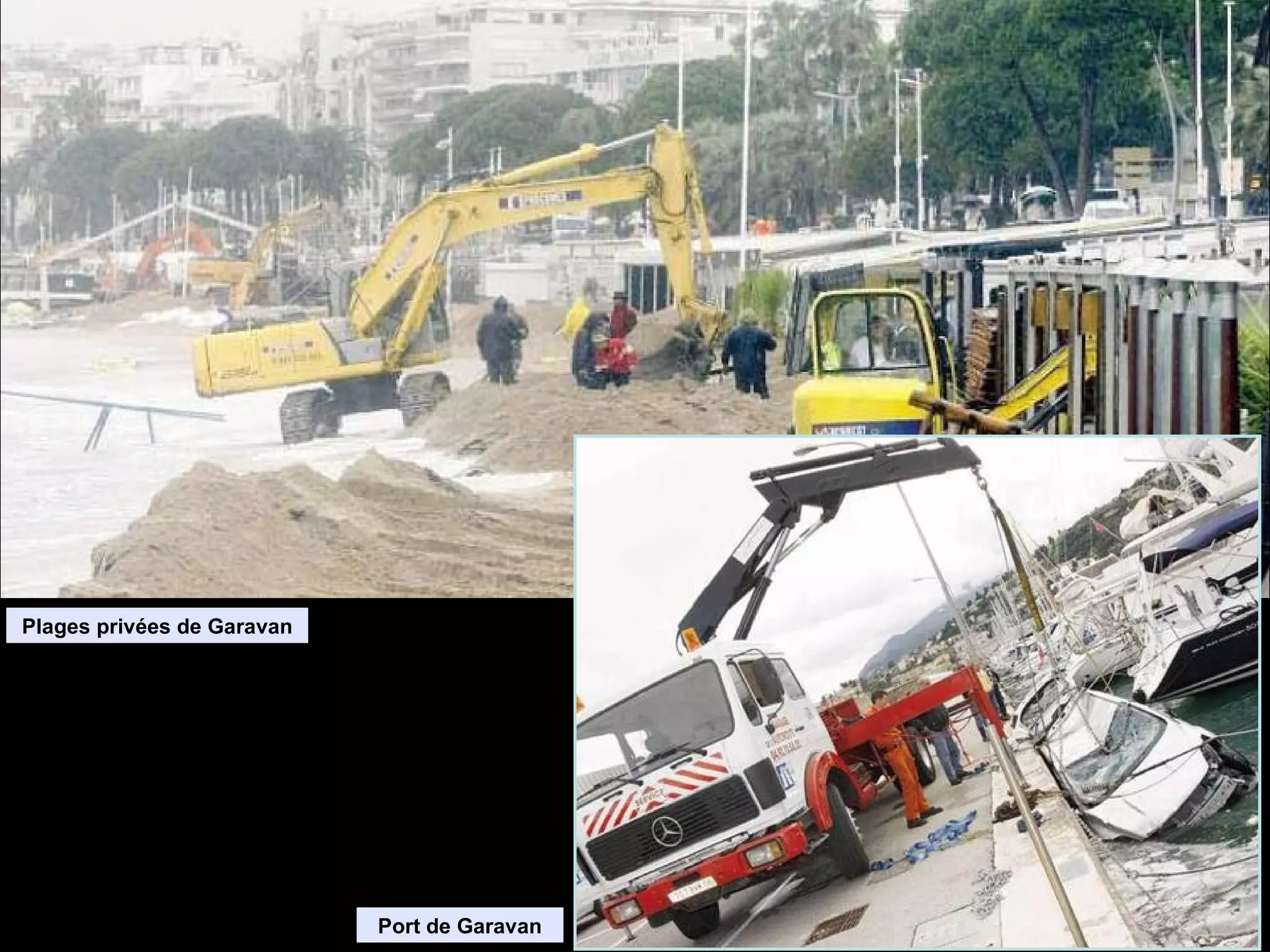 Plages privées de Garavan Port de Garavan