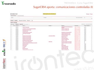 TRESNAOLA: Curso SugarCRM

SugarCRM aporta: comunicaciones controladas (I)
 