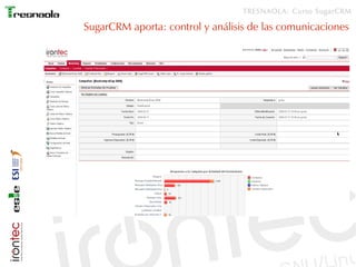 TRESNAOLA: Curso SugarCRM

SugarCRM aporta: control y análisis de las comunicaciones
 