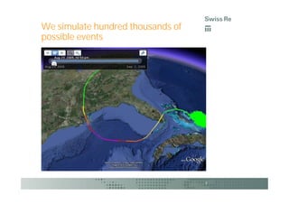 We simulate hundred thousands of
possible events




                                   7
 