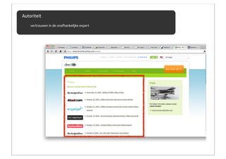 Autoriteit
    vertrouwen in de onafhankelijke expert
 