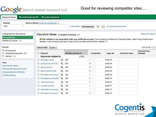 Good for reviewing competitor sites.... 