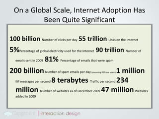Widespread participation through ease of use: people creating the content 