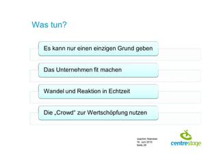 Was tun?




           Joachim Niemeier
           16. Juni 2010
           Seite 29
 