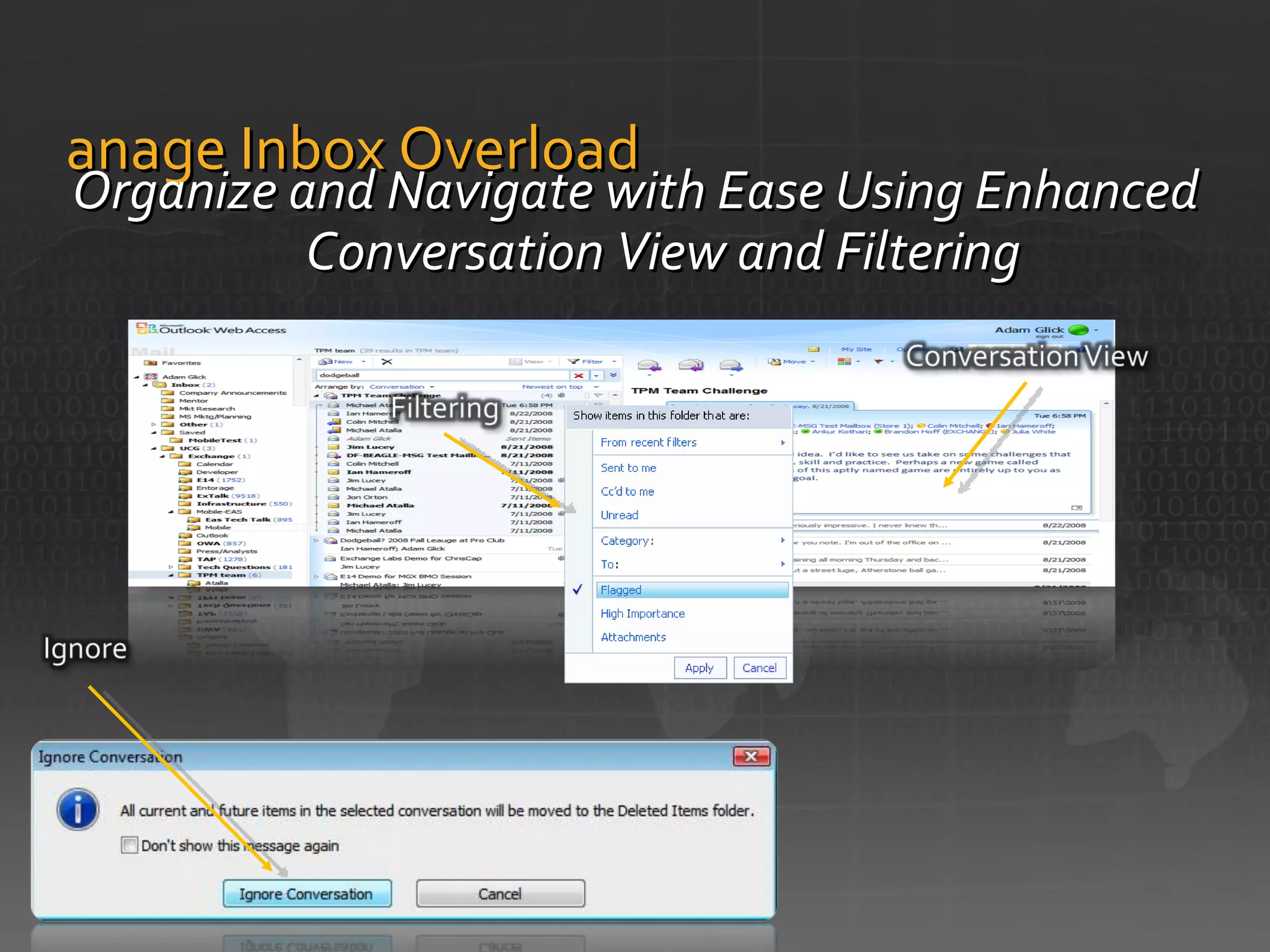 Manage Inbox Overload Organize and Navigate with Ease Using Enhanced Conversation View and Filtering 