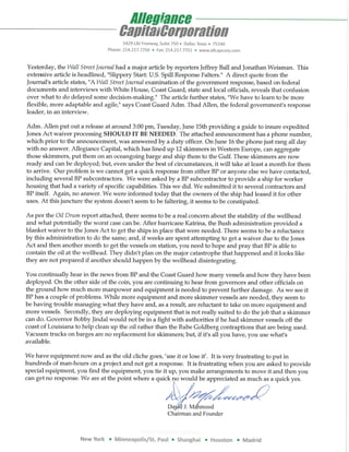 All Cap Corps' David Mahmood's Letter in response to WSJ article