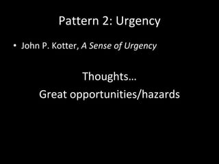 Pattern 1: ICE is real
“ICE” = Internet Changes Everything
 