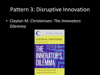 Pattern 2: Urgency
John P. Kotter, A Sense of Urgency

                   Harvard Business School
 