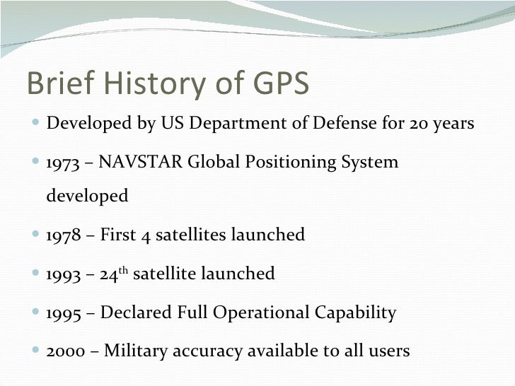 history of gps