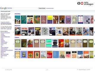 23.06.2010   17   © netzstrategen GmbH
 