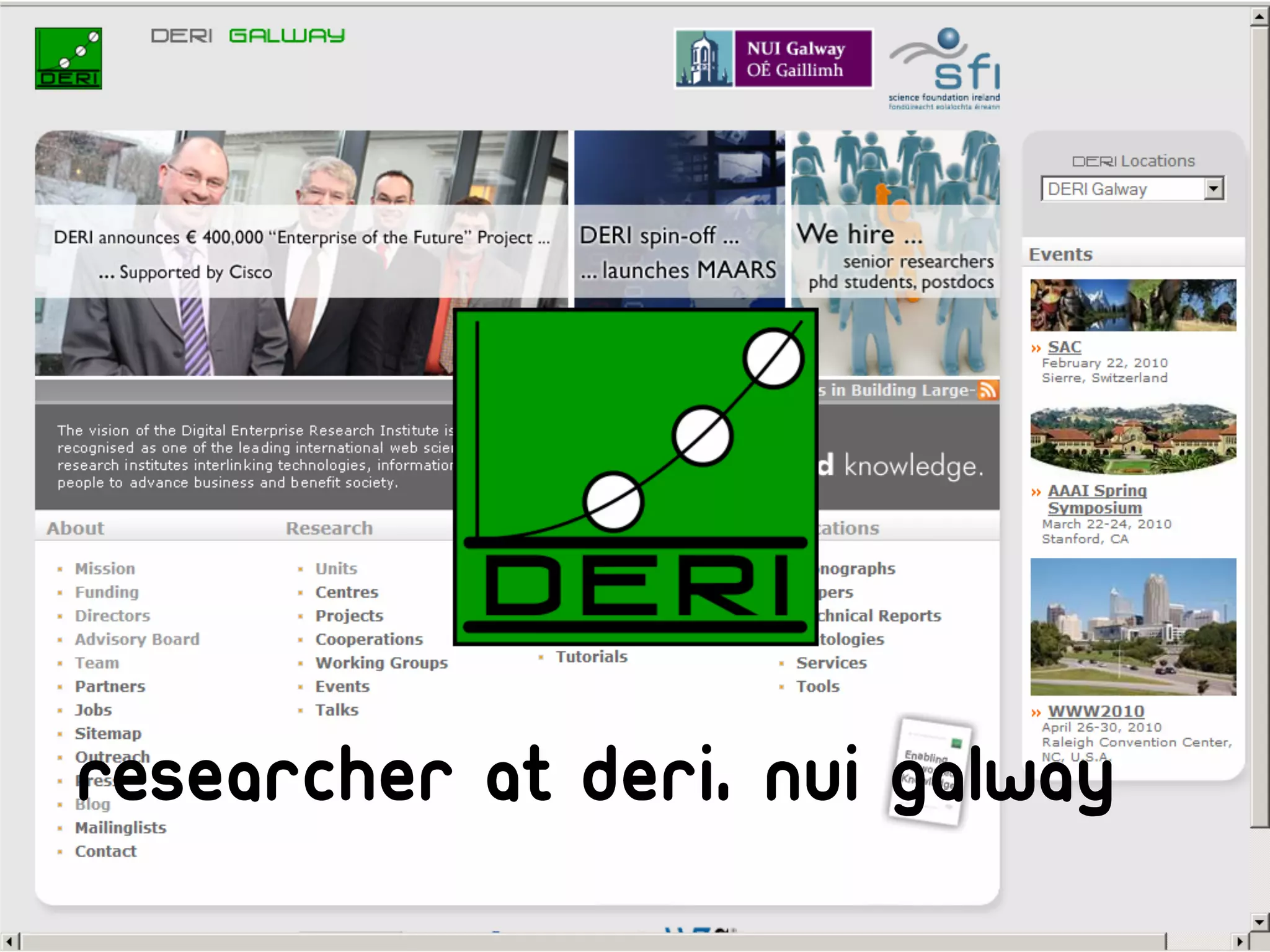 Researcher at Deri, nui galway
 