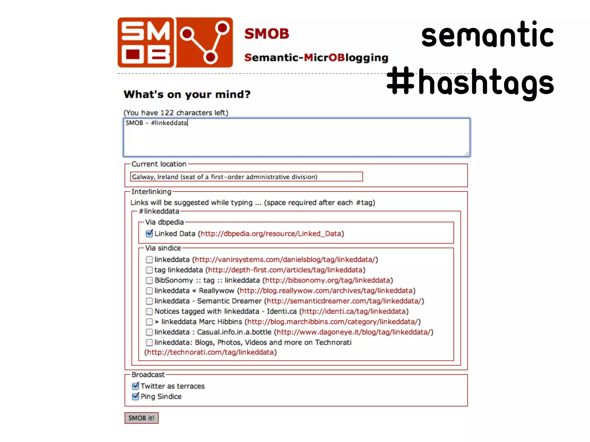 Semantic
#hashtags
 