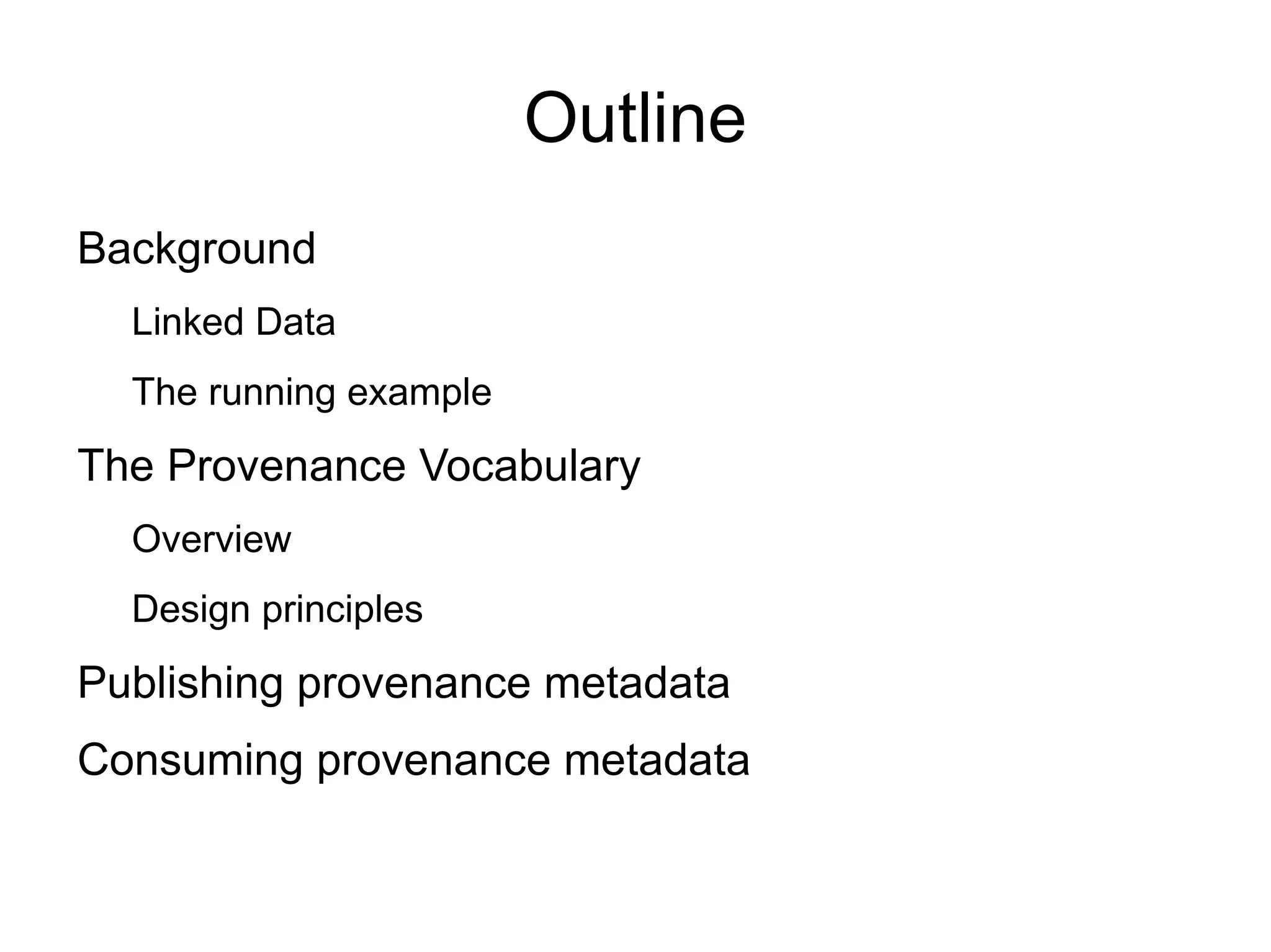 Outline Background Linked Data 