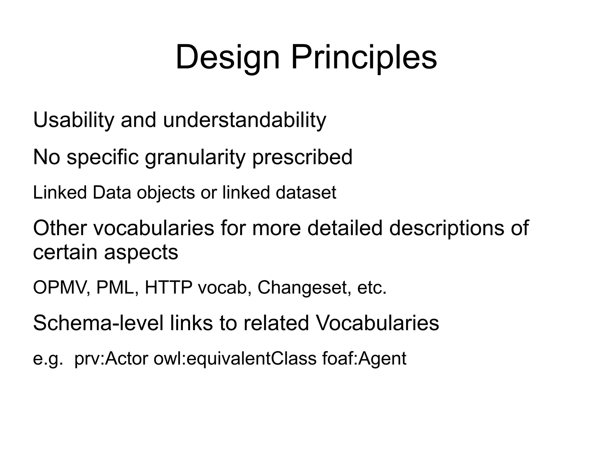 When someone looks up a URI, provide useful information. 