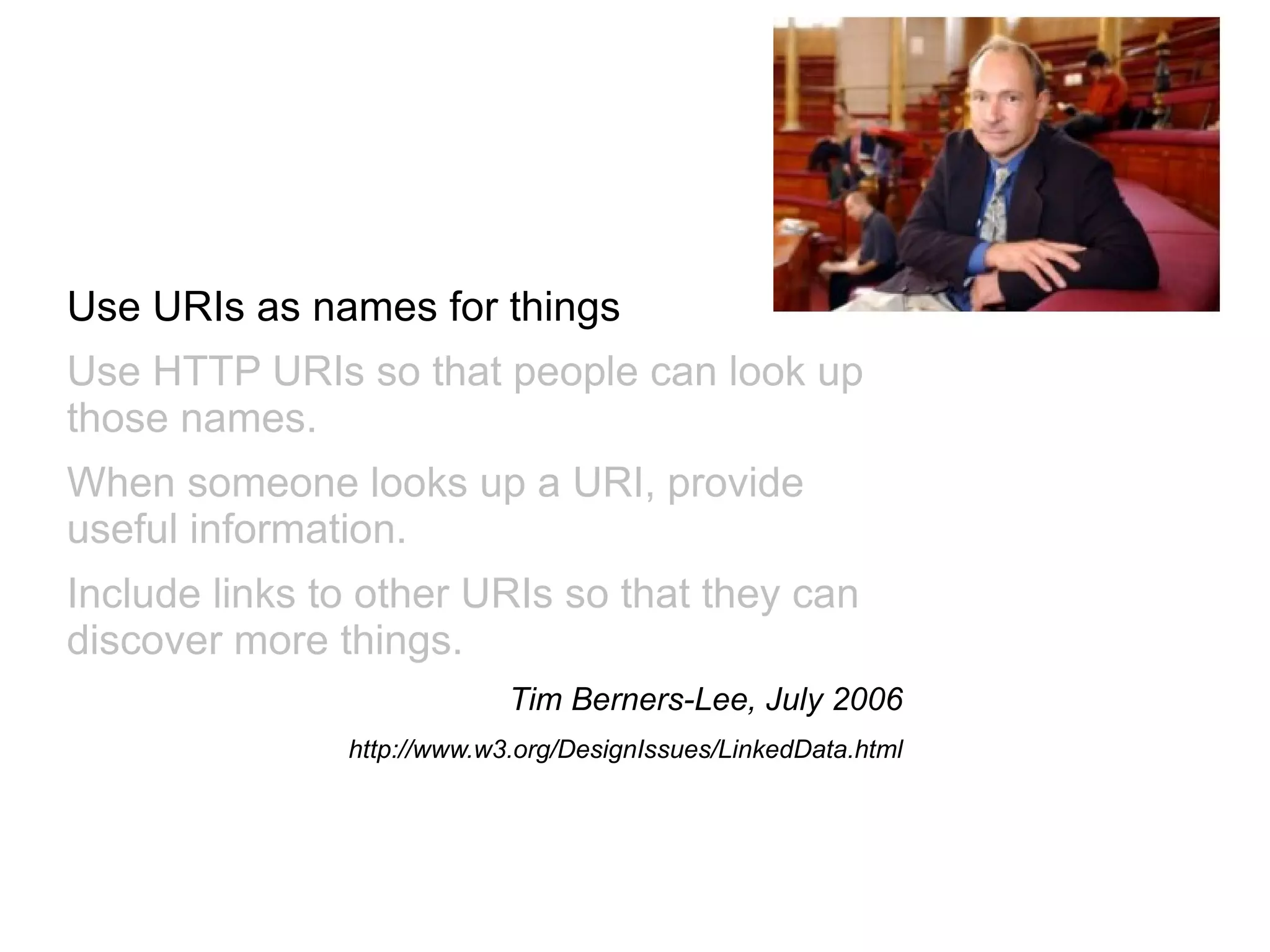 Design principles Publishing provenance metadata 