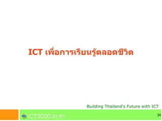 ICT เพ!อการเรยนรตลอดชวต




            Building Thailand's Future with ICT

                                             ...