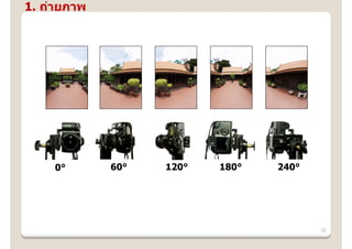 1. ถ่ายภาพ




    0°       60°   120°   180°   240°




                                        22
 