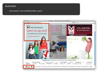 Autoriteit
   vertrouwen in de onafhankelijke expert
 