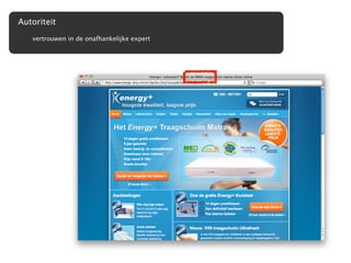 Autoriteit
   vertrouwen in de onafhankelijke expert
 