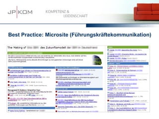 15.03.13   18




Best Practice: Microsite (Führungskräftekommunikation)
 